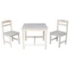 3-Piece Unfinished Children's Table and Chair Set by International Concepts