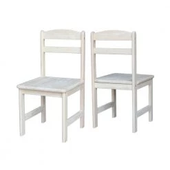 3-Piece Unfinished Children's Table and Chair Set by International Concepts -International Concepts Sales unfinished international concepts kids tables chairs 2027 c3 1000