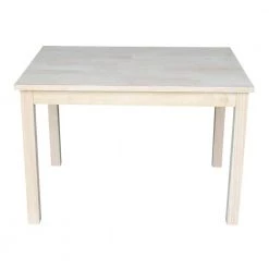 Unfinished Solid Wood Kid's Table by International Concepts