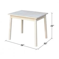 Unfinished Kid's Table by International Concepts -International Concepts Sales unfinished international concepts kids tables chairs jt 2026 c3 1000