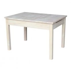 Unfinished Storage Kid's Table by International Concepts -International Concepts Sales unfinished international concepts kids tables chairs jt 2532l 1d 1000