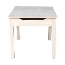 Unfinished Storage Kid's Table by International Concepts -International Concepts Sales unfinished international concepts kids tables chairs jt 2532l 4f 1000