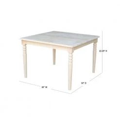 Unfinished Kid's Table by International Concepts -International Concepts Sales unfinished international concepts kids tables chairs jt 3232 40 1000