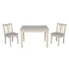 Jorden Ready to Finish 3-Piece Kid's Table and Chair Set by International Concepts