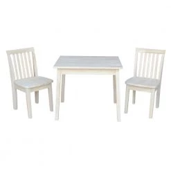 Ready to Finish 3-Piece Mission Juvenile Table Set by International Concepts