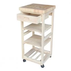 Unfinished Kitchen Cart With Drawer by International Concepts 13 Unfinished Kitchen Cart With Drawer by International Concepts -International Concepts Sales unfinished international concepts kitchen carts wc 1515 44 1000