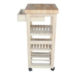 Unfinished Kitchen Cart With Drawer by International Concepts 10 Unfinished Kitchen Cart With Drawer by International Concepts -International Concepts Sales unfinished international concepts kitchen carts wc 1515 c3 1000