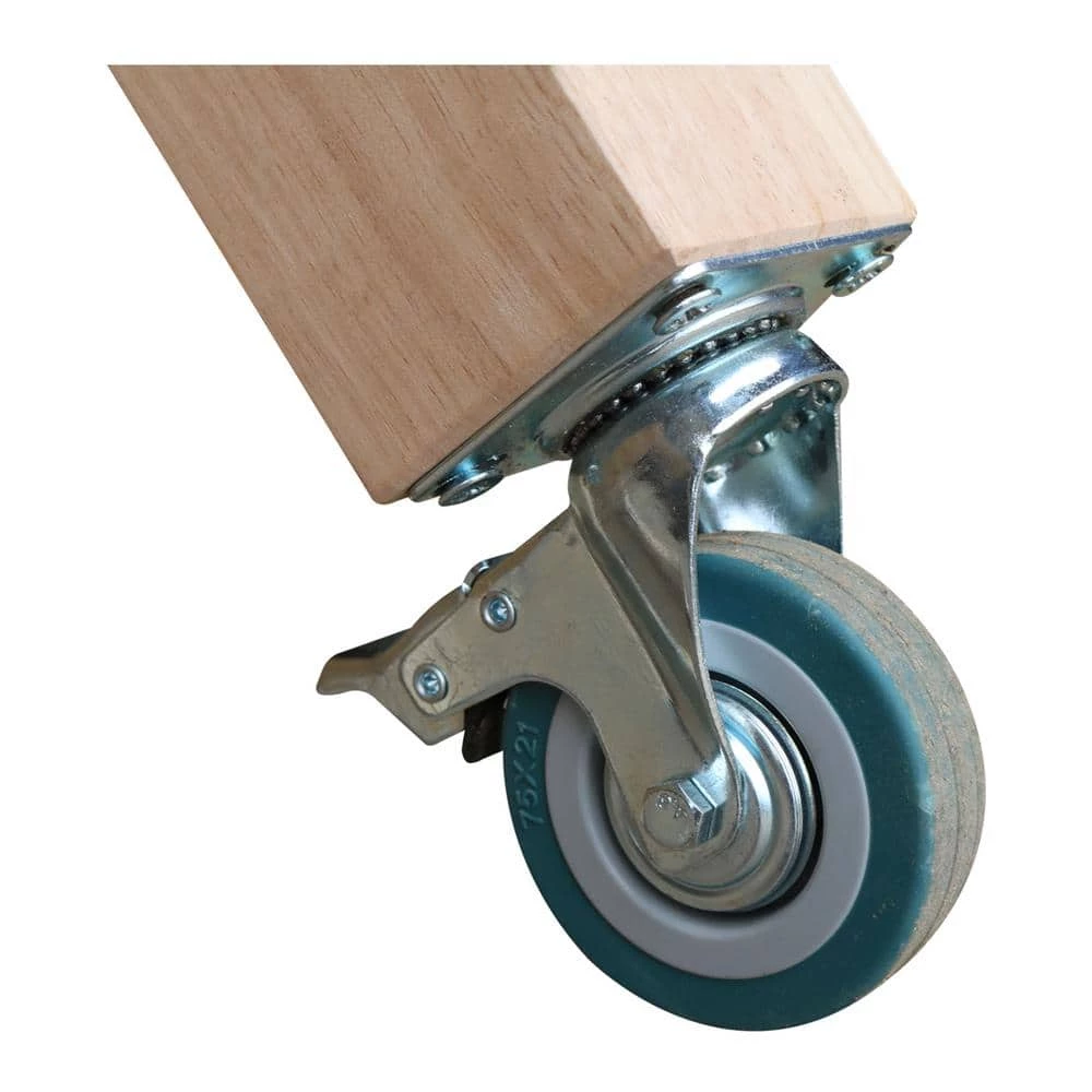 Unfinished Kitchen Cart with Shelf by International Concepts 5 Unfinished Kitchen Cart with Shelf by International Concepts - Image 5