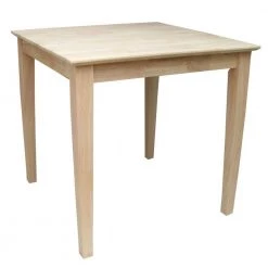 Unfinished Shaker Dining Table by International Concepts
