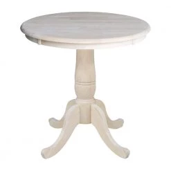 Unfinished Pedestal Dining Table by International Concepts 7 Unfinished Pedestal Dining Table by International Concepts -International Concepts Sales unfinished international concepts kitchen dining tables k 30rt 31 1000