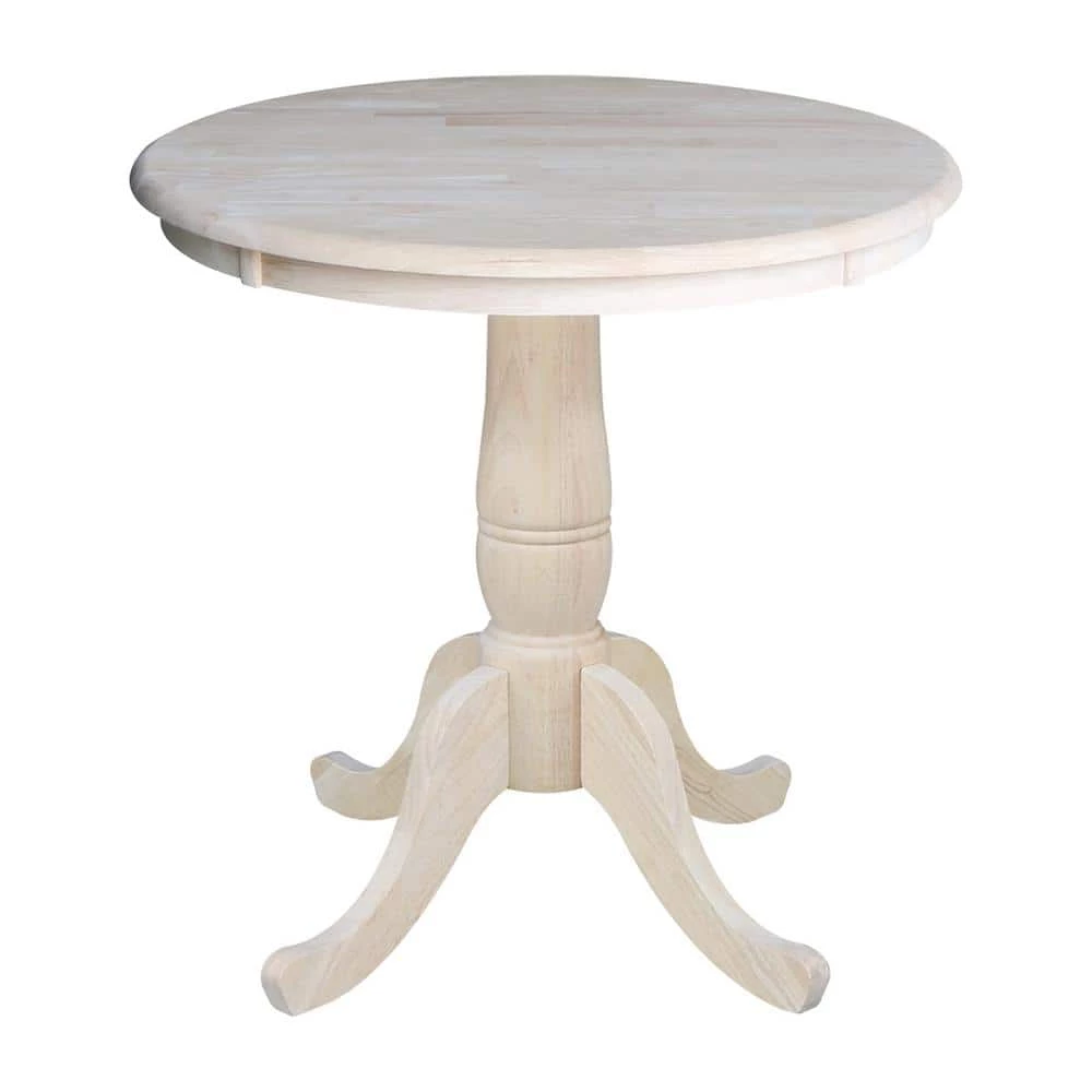 Unfinished Pedestal Dining Table by International Concepts 1 Unfinished Pedestal Dining Table by International Concepts