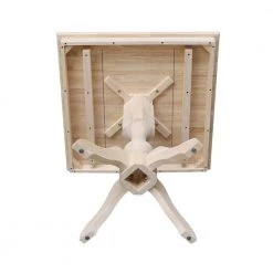 Unfinished Solid Wood 36 in Square Pedestal Dining Table by International Concepts -International Concepts Sales unfinished international concepts kitchen dining tables k 3636tp 11p 1d 1000