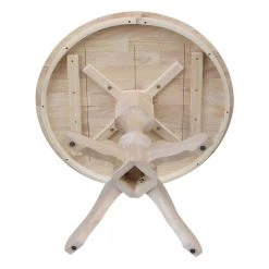 Sophia Ready to Finish 36 in. Unfinished Round Dining Table by International Concepts -International Concepts Sales unfinished international concepts kitchen dining tables k 36rt 11b 1d 1000