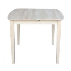 Unfinished Shaker Leg Dining Table by International Concepts -International Concepts Sales unfinished international concepts kitchen dining tables k t36x 30s 1f 1000