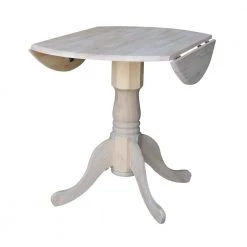 Unfinished Dual Drop Leaf Dining Table by International Concepts -International Concepts Sales unfinished international concepts kitchen dining tables t 36dp d4 1000