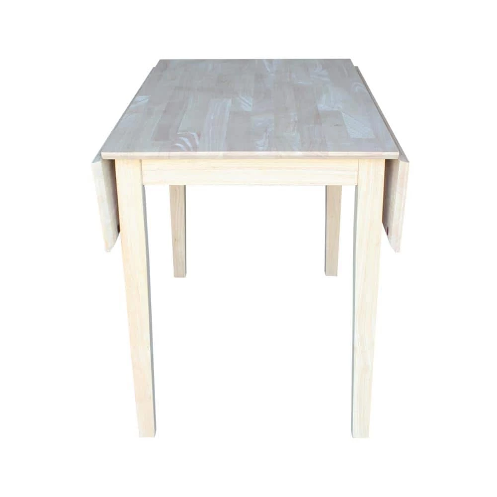 Unfinished Dual Drop Leaf Dining Table by International Concepts 6 Unfinished Dual Drop Leaf Dining Table by International Concepts - Image 6