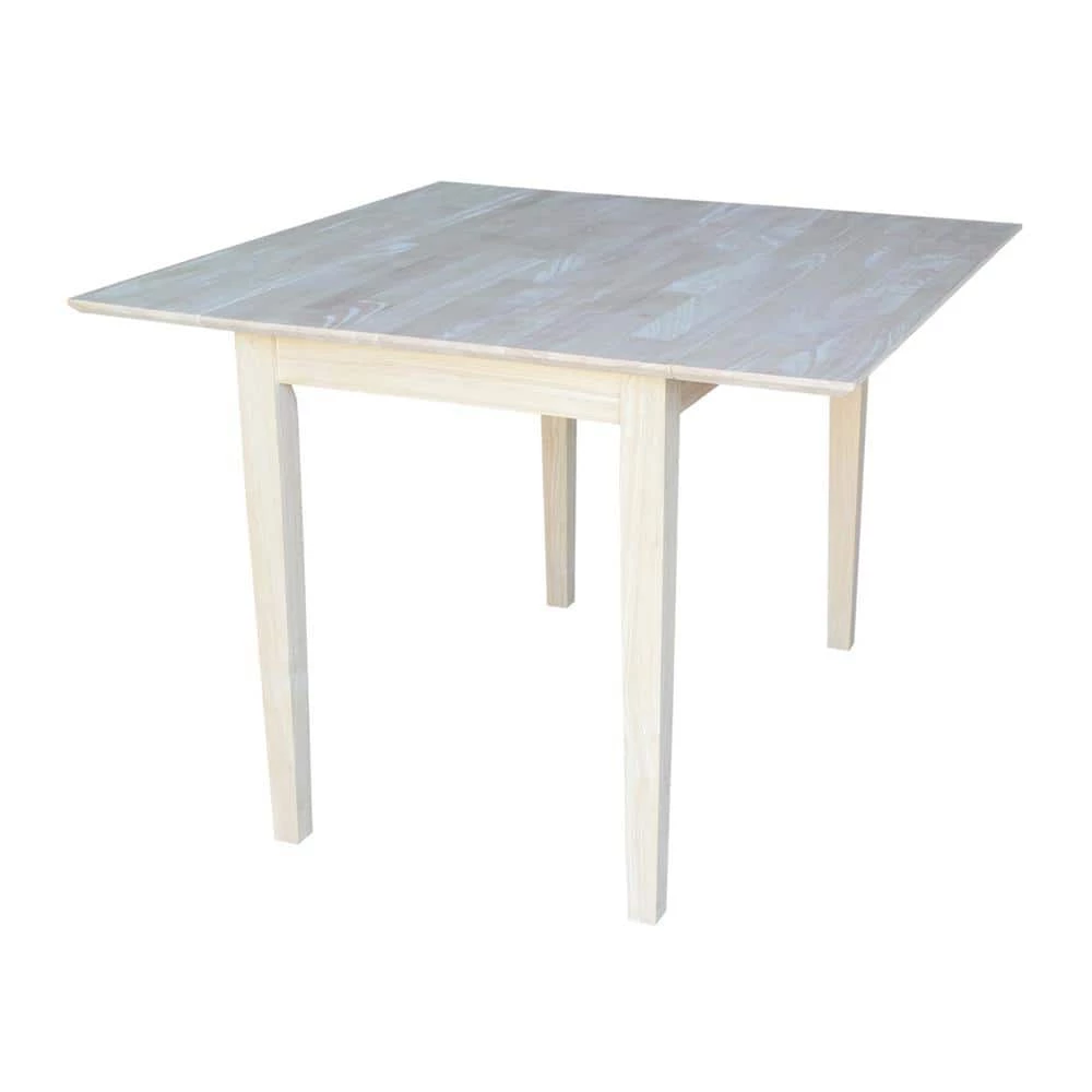 Unfinished Dual Drop Leaf Dining Table by International Concepts 1 Unfinished Dual Drop Leaf Dining Table by International Concepts