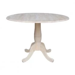 Unfinished Round Drop Leaf Dining Table by International Concepts 19 Unfinished Round Drop Leaf Dining Table by International Concepts -International Concepts Sales unfinished international concepts kitchen dining tables t 42dp 31 1000