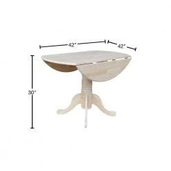Unfinished Round Drop Leaf Dining Table by International Concepts 12 Unfinished Round Drop Leaf Dining Table by International Concepts -International Concepts Sales unfinished international concepts kitchen dining tables t 42dp 40 1000