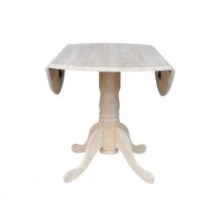 Unfinished Round Drop Leaf Dining Table by International Concepts 16 Unfinished Round Drop Leaf Dining Table by International Concepts -International Concepts Sales unfinished international concepts kitchen dining tables t 42dp 44 1000