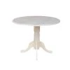 Unfinished Round Drop Leaf Dining Table by International Concepts