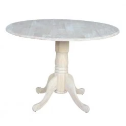 Unfinished Round Drop Leaf Dining Table by International Concepts 13 Unfinished Round Drop Leaf Dining Table by International Concepts -International Concepts Sales unfinished international concepts kitchen dining tables t 42dp c3 1000