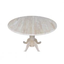Unfinished Round Drop Leaf Dining Table by International Concepts 17 Unfinished Round Drop Leaf Dining Table by International Concepts -International Concepts Sales unfinished international concepts kitchen dining tables t 42dp fa 1000