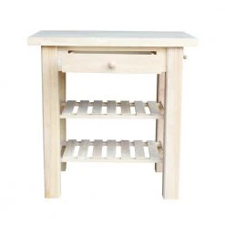 Unfinished Kitchen Utility Table with Drawer by International Concepts -International Concepts Sales unfinished international concepts kitchen prep tables wc 3624 44 1000