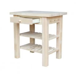 Unfinished Kitchen Utility Table with Drawer by International Concepts -International Concepts Sales unfinished international concepts kitchen prep tables wc 3624 c3 1000