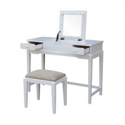 Unfinished 40 in. W Vanity Table by International Concepts -International Concepts Sales unfinished international concepts makeup vanities dt 2 31 1000
