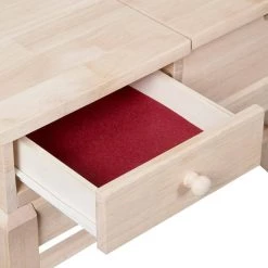 Unfinished 40 in. W Vanity Table by International Concepts -International Concepts Sales unfinished international concepts makeup vanities dt 2 d4 1000