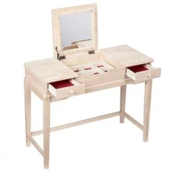 Unfinished 40 in. W Vanity Table by International Concepts -International Concepts Sales unfinished international concepts makeup vanities dt 2 fa 1000