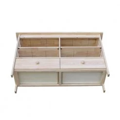 Mission 48 in. Unfinished Wood TV Stand with 2 Drawer Fits TVs Up to 50 in. with Cable Management by International Concepts -International Concepts Sales unfinished international concepts tv stands tv 31 1d 1000