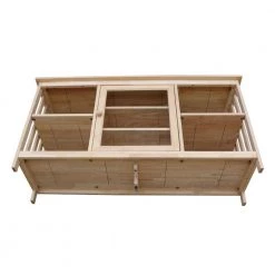 56 in. Unfinished Wood TV Stand Fits TVs Up to 60 in. with Storage Doors by International Concepts -International Concepts Sales unfinished international concepts tv stands tv 58 1d 1000