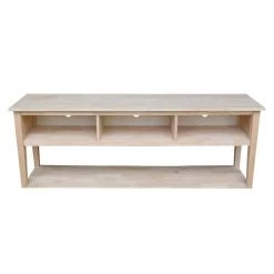 72 in. Unfinished Wood TV Stand Fits TVs Up to 72 in. with Cable Management by International Concepts -International Concepts Sales unfinished international concepts tv stands tv 8 72 a0 1000