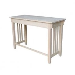 45 in. Rectangular Unfinished 1 Drawer Writing Desk with Solid Wood Material by International Concepts -International Concepts Sales unfinished international concepts writing desks of 921263 66 1000