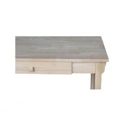 45 in. Rectangular Unfinished 1 Drawer Writing Desk with Solid Wood Material by International Concepts -International Concepts Sales unfinished international concepts writing desks of 921263 a0 1000