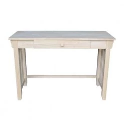 45 in. Rectangular Unfinished 1 Drawer Writing Desk with Solid Wood Material by International Concepts -International Concepts Sales unfinished international concepts writing desks of 921263 c3 1000