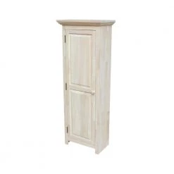 Solid Parawood Storage Cabinet in Unfinished Wood by International Concepts -International Concepts Sales unfinished wood international concepts accent cabinets cu 15 31 1000