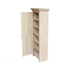 Solid Parawood Storage Cabinet in Unfinished Wood by International Concepts -International Concepts Sales unfinished wood international concepts accent cabinets cu 15 44 1000