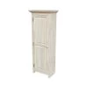 Solid Parawood Storage Cabinet in Unfinished Wood by International Concepts