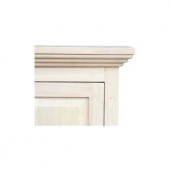 Solid Parawood Storage Cabinet in Unfinished Wood by International Concepts -International Concepts Sales unfinished wood international concepts accent cabinets cu 15 76 1000