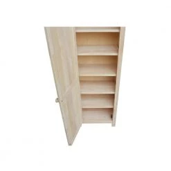 Solid Parawood Storage Cabinet in Unfinished Wood by International Concepts -International Concepts Sales unfinished wood international concepts accent cabinets cu 15 a0 1000