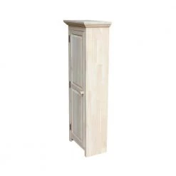 Solid Parawood Storage Cabinet in Unfinished Wood by International Concepts -International Concepts Sales unfinished wood international concepts accent cabinets cu 15 fa 1000