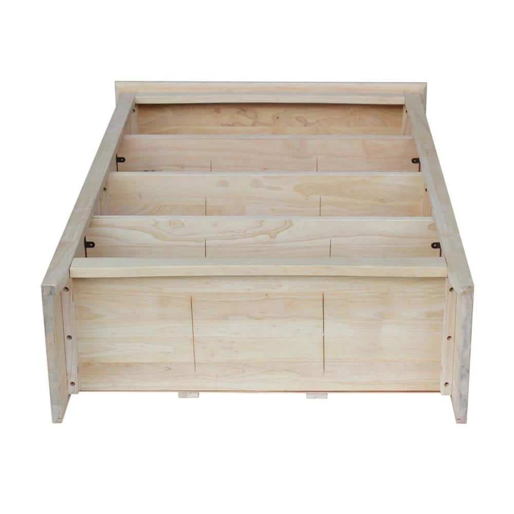 48 in. Unfinished Wood 4-shelf Standard Bookcase with Adjustable Shelves by International Concepts 4 48 in. Unfinished Wood 4-shelf Standard Bookcase with Adjustable Shelves by International Concepts - Image 4