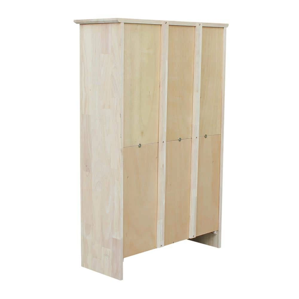 48 in. Unfinished Wood 4-shelf Standard Bookcase with Adjustable Shelves by International Concepts 5 48 in. Unfinished Wood 4-shelf Standard Bookcase with Adjustable Shelves by International Concepts - Image 5