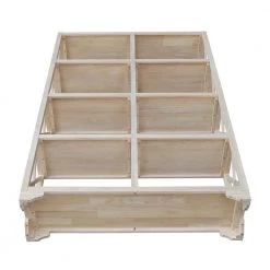 71.9 in. Unfinished Wood 8-shelf Etagere Bookcase with Adjustable Shelves by International Concepts -International Concepts Sales unfinished wood international concepts bookcases bookshelves sh 7247x 1d 1000