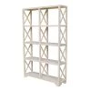 71.9 in. Unfinished Wood 8-shelf Etagere Bookcase with Adjustable Shelves by International Concepts