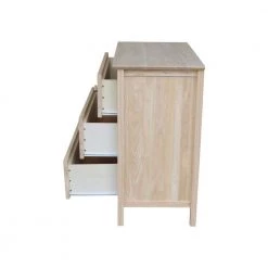 Brooklyn 3-Drawer Unfinished Wood Chest of Drawers by International Concepts -International Concepts Sales unfinished wood international concepts chest of drawers bd 8003 1f 1000