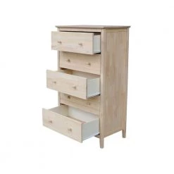 Brooklyn 5-Drawer Unfinished Wood Chest by International Concepts 12 Brooklyn 5-Drawer Unfinished Wood Chest by International Concepts -International Concepts Sales unfinished wood international concepts chest of drawers bd 8005 4f 1000